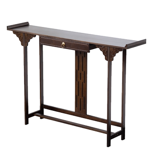 实木玄关台门厅供桌香案新中式简约客厅条案端景台玄关柜轻奢现代