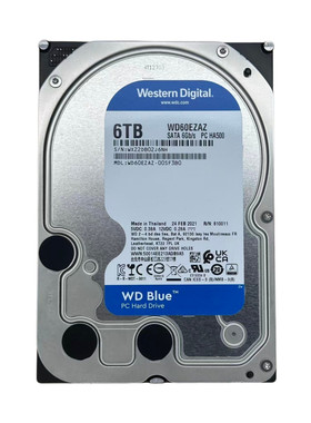 WD西数蓝盘6TB机械硬盘WD60EZEA