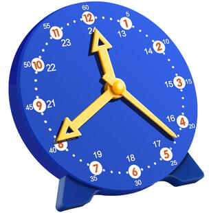 钟表模型小学教具认识时间一二年级小学生教学时钟面三针儿童学具学习学生用三针3针联动教学数学教具认表钟