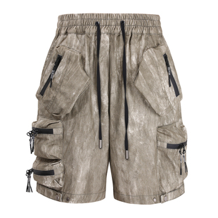 UPGREATED 城市机能街头废土风拉链立体多口袋工装短裤