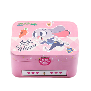 迪士尼疯狂动物城儿童发饰礼盒女孩生日礼物公主发夹头饰首饰盒