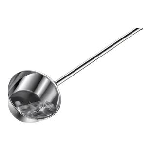 特厚不锈钢勺子水舀子厨房加长柄长壳商用食堂打粥大汤勺水瓢水勺