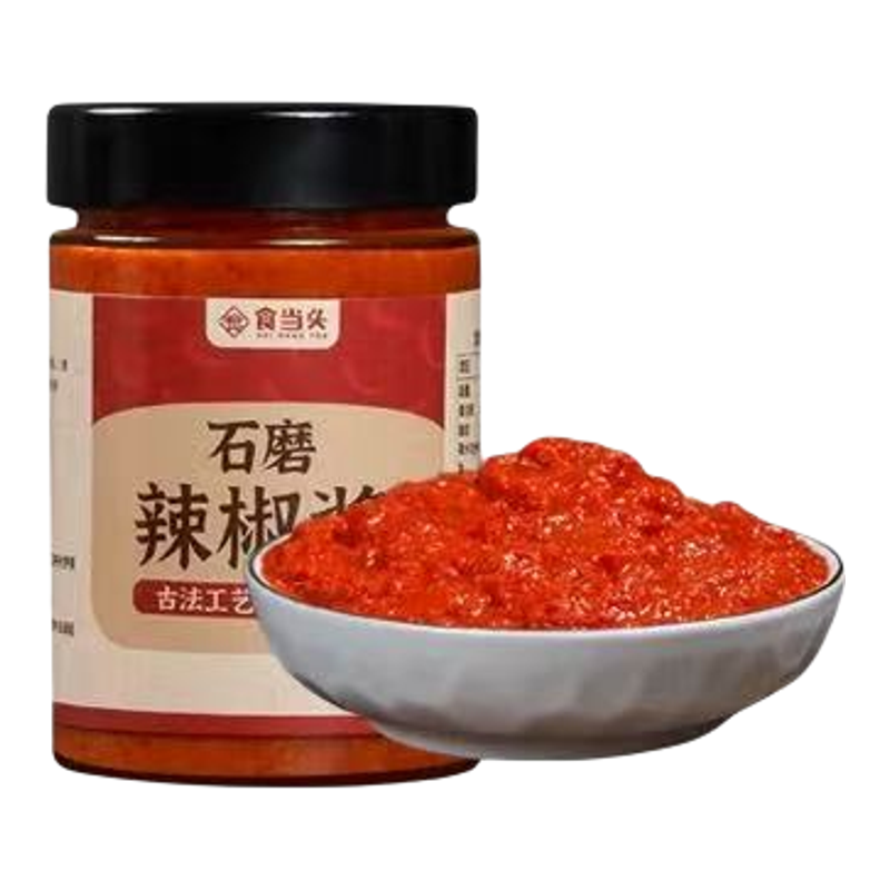 手工石磨辣椒酱辣椒膏鲜辣