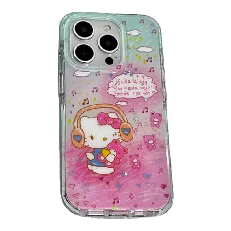 HelloKitty凯蒂猫闪粉网红手机壳