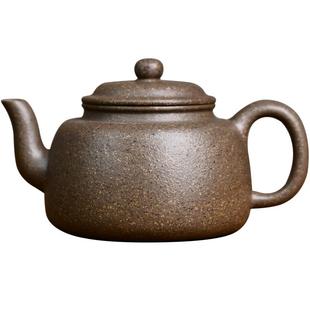 宏中 宜兴纯手工紫砂壶单壶宝山青降坡墨林壶手工家用泡茶170cc