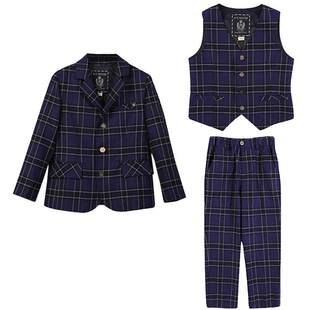 IVY HOUSE常春藤儿童装男童西装 利落西服裤马甲外套表演主持正装