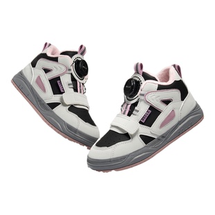 百丽童鞋儿童棉鞋女童运动鞋冬季加绒加厚宝宝休闲跑步鞋高帮板鞋