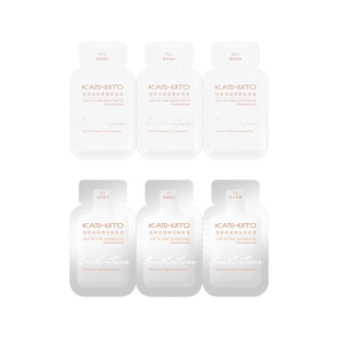 【会员试用】kato恰好合拍微光粉底液小样*6