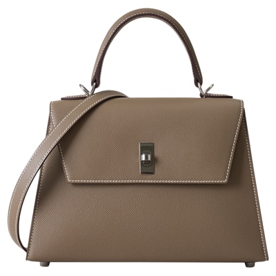 堤喀进口牛皮中号手提凯莉包