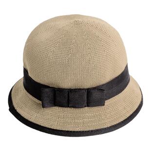 杨丽萍官方雀云裳民族风优雅蝴蝶结圆顶卷边礼帽女春秋夏