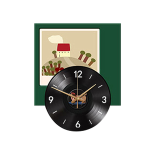 中古多巴胺钟表挂钟客厅2026新款卡通餐厅挂表创意时钟挂墙高级感