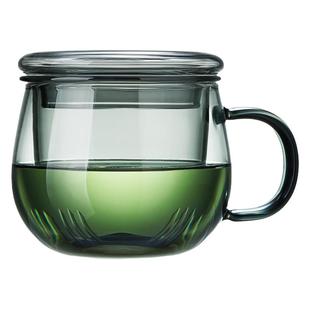 玻璃杯茶水分离杯办公室高颜值泡茶杯个人专用高硼硅杯子女士新款