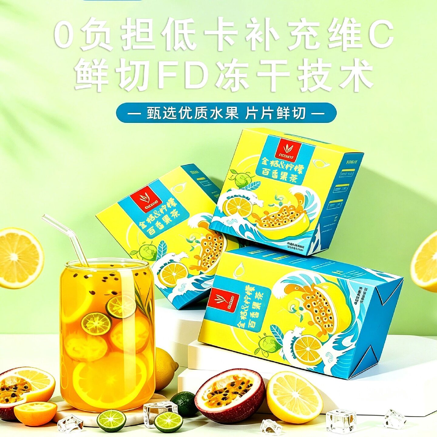 忆江南金桔柠檬百香果茶包独立包装冻干片夏天水冷泡冲学生办公室