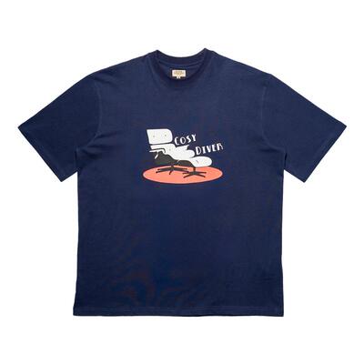 CITYDIVE Cosy Diver T-Shirt 210克重小领口原创印花纯棉短袖T恤