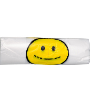 塑料袋食品袋打包袋子定制笑脸手提拎袋背心方便袋大号外卖袋定做