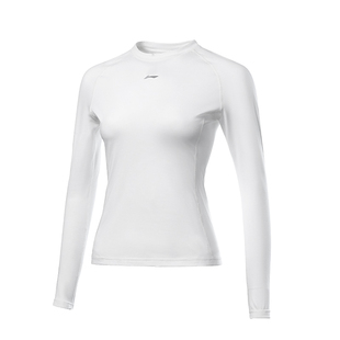 李宁骑行服内衬女士2025新款冬季骑行排汗衫保暖长袖打底衫秋冬季