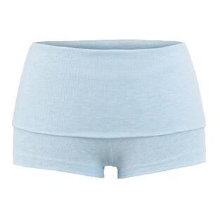 怪力酱 美式辣妹运动休闲短裤女夏季低腰翻边性感短款包臀热裤子