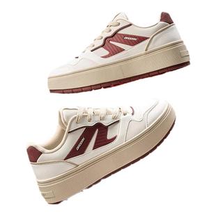 乔丹板鞋女鞋低帮厚底增高鞋子2026冬季新款小白鞋女士休闲运动鞋