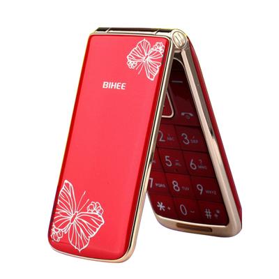 百合4G全网通翻盖老年手机