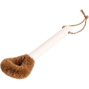 居家家椰棕木柄洗锅刷洗锅小刷子单个售厨房清洗用刷洗碗刷清洁刷