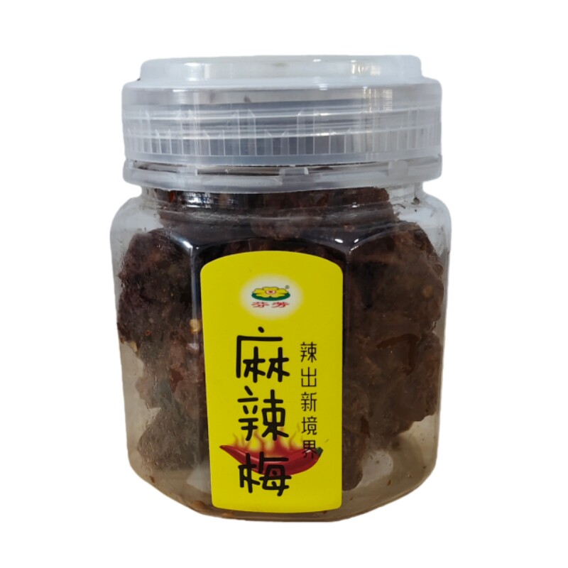 芬芳正宗麻辣辣味话梅罐装酸辣爆辣休闲零食咸酸青梅子果蜜饯小吃
