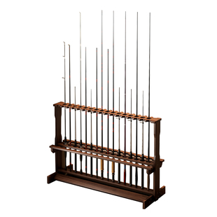 鱼竿展示架家用渔具收纳置物架落地多功能高端路亚竿固定整理架子