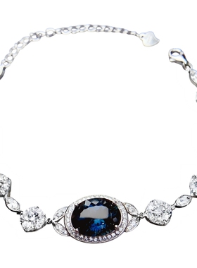 天然托帕石手链10乘14伦敦蓝