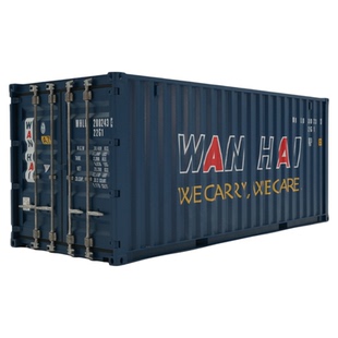 20GP万海船公司集装箱模型摆件定制合金海运集装箱模型迷你海艺坊