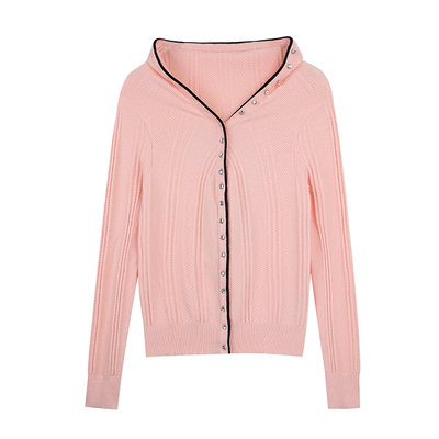 SourceWithU一字肩两穿针织衫