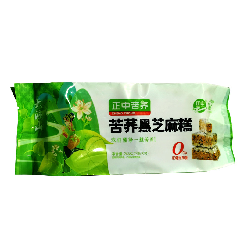正中苦荞黑芝麻糕荞麦糕点小零食