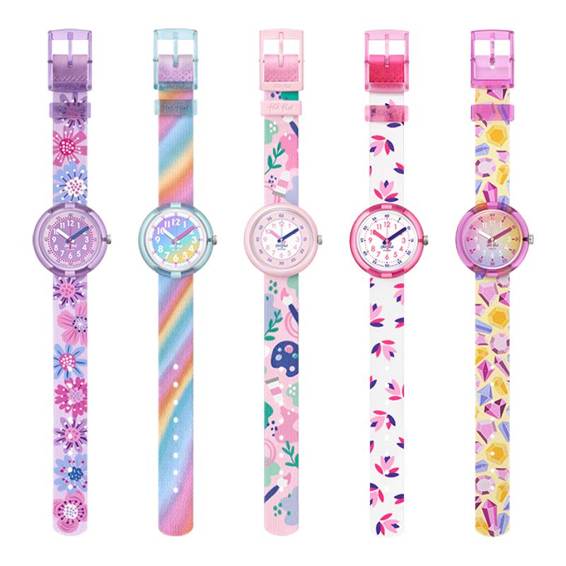 Flik Flak飞菲Swatch集团瑞士儿童手表女孩手表小学生生日礼物