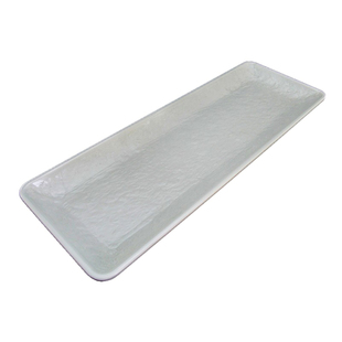 美日嘉宝A5料密胺餐具 仿瓷盘子长方形菜盘汤盘12寸餐盘刻纹B459