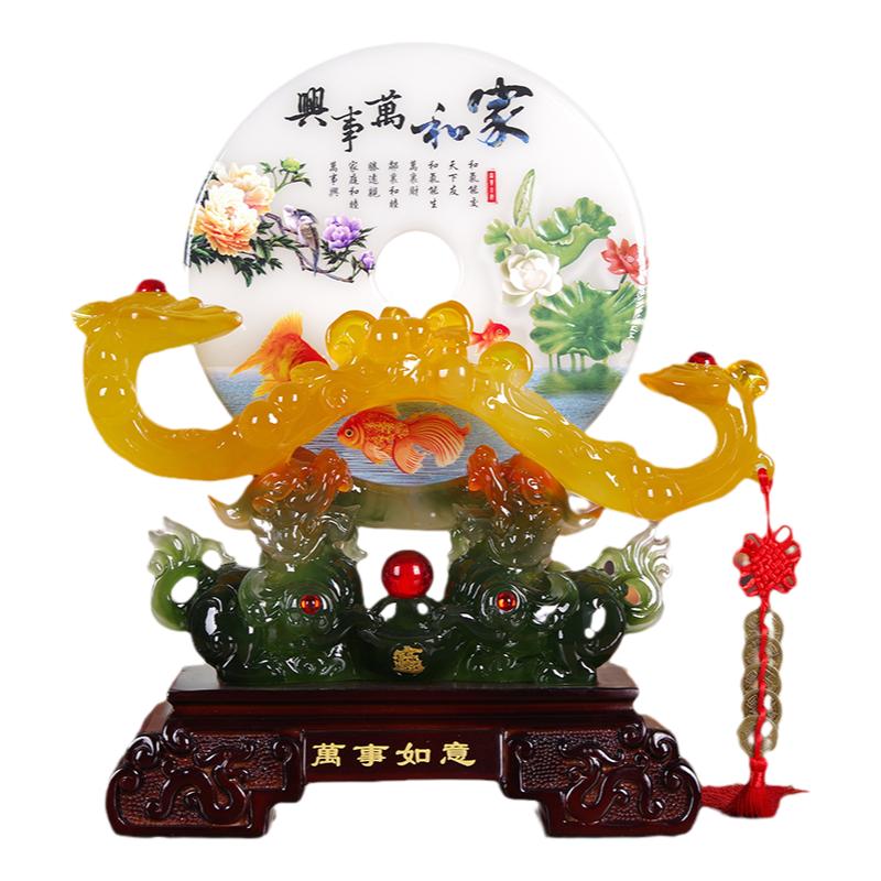 中式客厅如意平安扣摆件