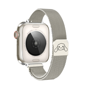 适用iwatchs9表带s10金属s8磁吸s7苹果手表s6s5s4手表带夏天女生applewatchs9米兰尼斯se可爱透气iphonewatch