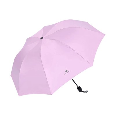 高颜值黑胶防紫外线三折伞