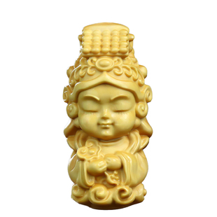 黄杨木雕中式木质湄洲妈祖手把件天上圣母天后天妃海神娘娘摆挂件