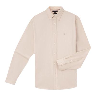 Tommy男装纯棉人字纹微磨毛衬衫