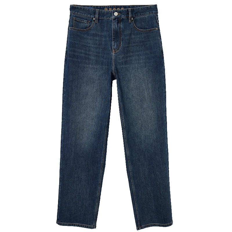 【衣启赢运】907杰克琼斯新秋季宽松阔腿水洗牛仔裤长裤子男款