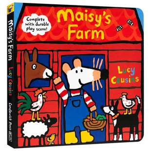 小鼠波波英文原版绘本 小鼠波波的农场 Maisy's Farm 立体场景系列 儿童英语启蒙游戏操作玩具书 Lucy Cousins 进口原版书籍