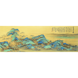 蒙娜丽莎十字绣千里江山图客厅大幅风景山水大画满绣2026新款线绣