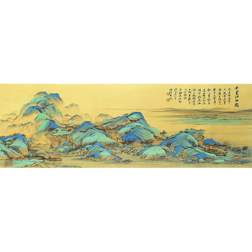 蒙娜丽莎十字绣千里江山图客厅大幅风景山水大画满绣2026新款线绣