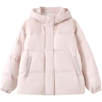 慕兔韩系立领连帽羽绒服