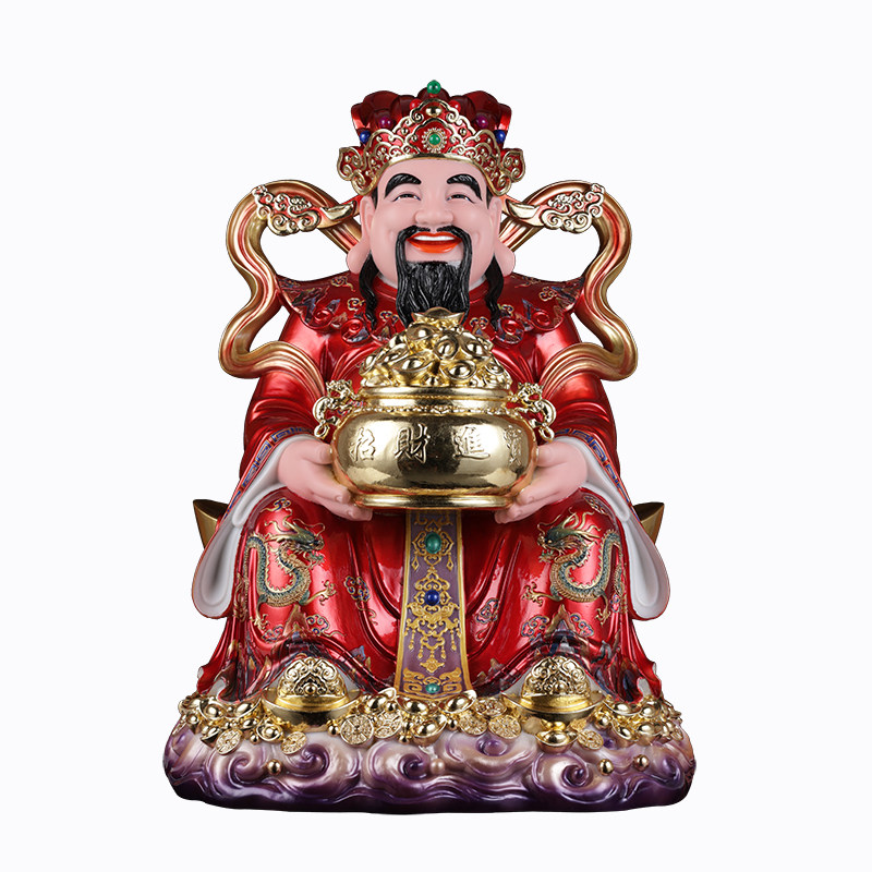 财神爷神像家用供奉摆件