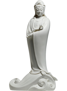 锵锵陶瓷23寸海浪如意观音佛像