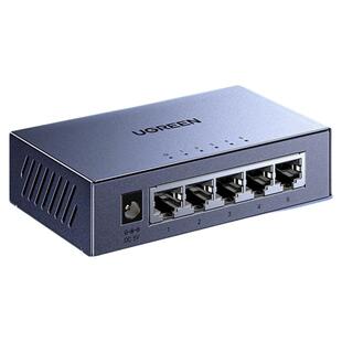 绿联千兆交换机钢壳版5口8口光猫路由器网线口扩展转换器RJ45多接口拓展以太局域网络分线器