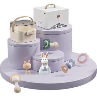 英氏宝宝婴幼儿玩具手摇铃礼盒满月见面礼物0到1岁新生儿益智抓握