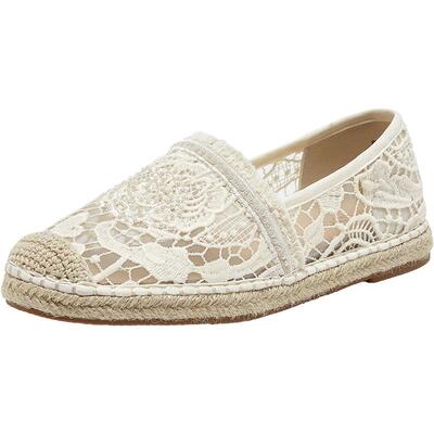 百思图夏季草编蕾丝一脚蹬渔夫鞋