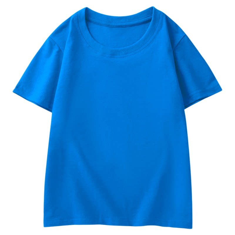 纯棉儿童t恤定制短袖男女童亲子衣服订做印logo字图案diy班服校服
