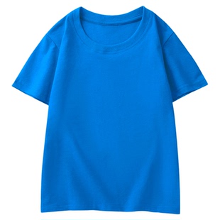 纯棉儿童t恤定制短袖男女童亲子衣服订做印logo字图案diy班服校服