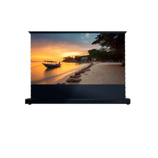 亿立投影幕布电动地升拉线幕地拉幕菲涅尔抗光幕布家用100英寸